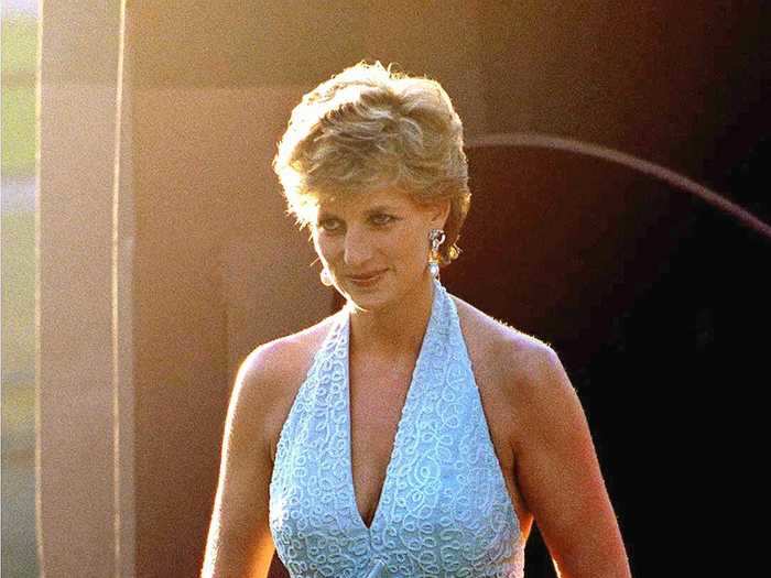 Princess Diana turned heads with her halter-neck dress.