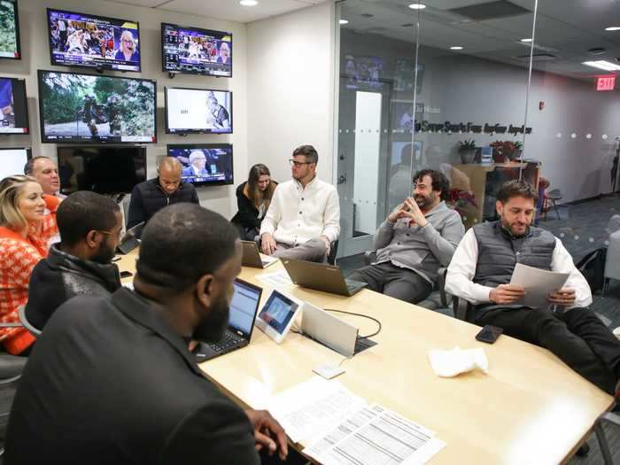 Greenberg facilitated a round-table discussion with Williams, Orlovsky, Tannenbaum, "Get Up!" co-anchor Laura Rutledge, NBA veteran Kendrick Perkins, and others.