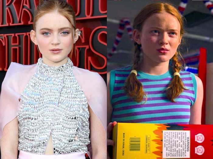 Sadie Sink is 18 years old, while her character is around 14.