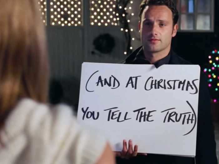 Andrew Lincoln called his character in "Love, Actually" (2003) a "weird stalker."