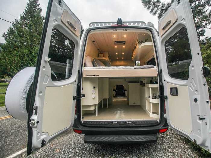 This $90,000 camper van conversion was created with pets in mind.