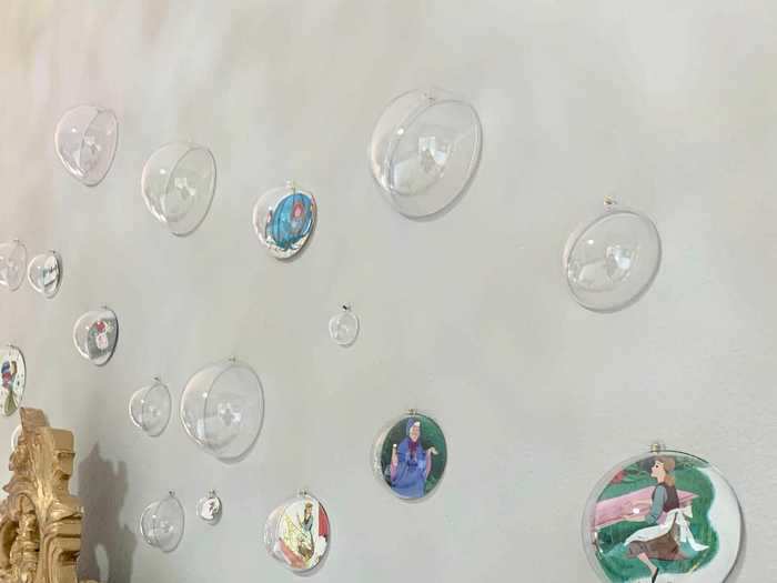 The bubble wall evokes the spirit of the fairy godmother.