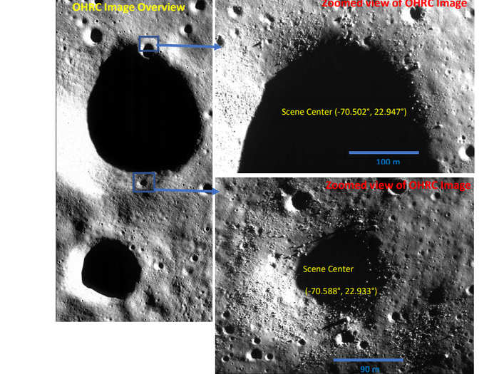 ​OHRC took pictures of where Vikram crashed onboard the Chandrayaan-2 orbiter