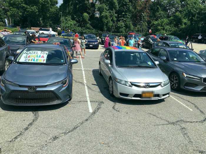 Once the parking lot was full, it was time to begin the ceremony.