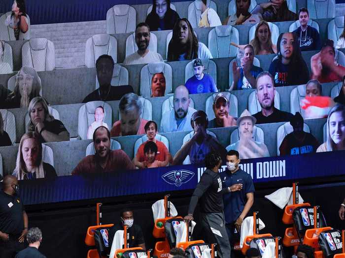 Though fans are not permitted to attend games in person, they can show their support virtually and even score virtual courtside seats.