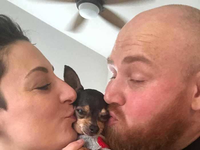 Chris and Mariesa bonded over their shared love of dogs and got engaged just a month after they first met.