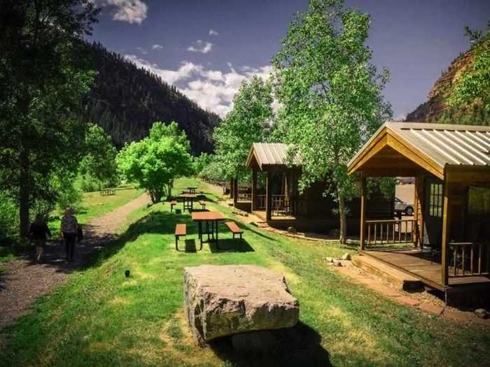 A riverfront cabin in Ouray, $61