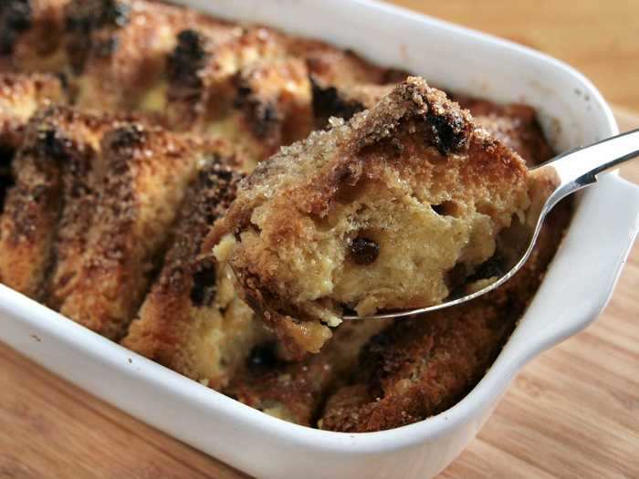 Bread pudding is a delicious way to use up leftover bread.