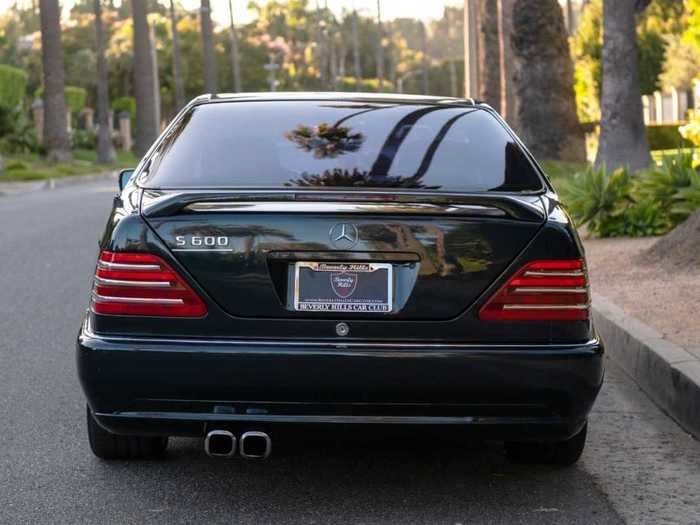 It was customized by Lorinser, a Mercedes-Benz tuning company, which installed chrome monoblock wheels, according to the seller.