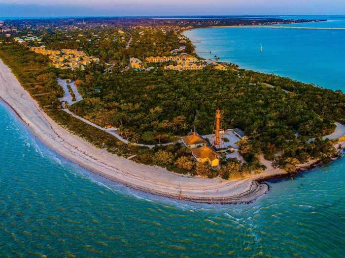 Sanibel Island in Florida is about 45 minutes from Fort Myers, Florida, and three hours from Miami, Florida.