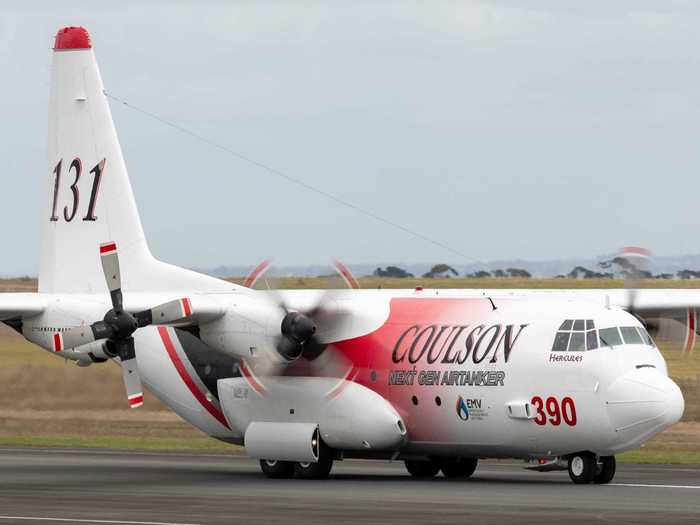 Also in the Coulson Aviation fleet are Lockheed Martin C-130 Hercules aircraft.