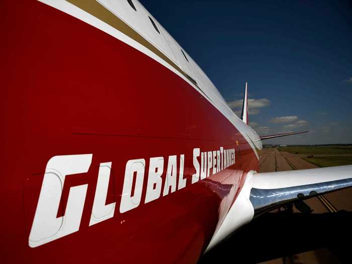 Known as the Global Supertanker, this jet has fought fires around the world. Most recently, it