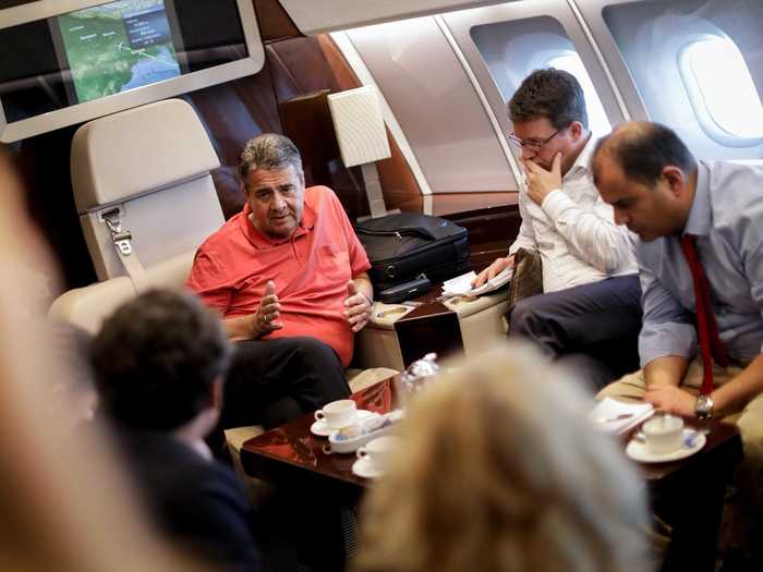 The new A350 came fitted with a temporary cabin due to the pandemic but will be soon upgraded to a proper VIP cabin – like this one on the government