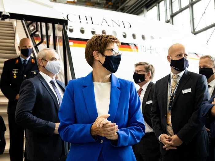 Though received by the defense minister, all top-level German politicians will be utilizing the aircraft come 2022 when the rest of the A350s are delivered.