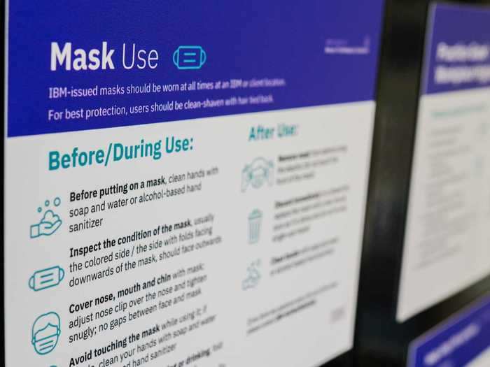There are mask dispensers, hand sanitizer stations, and disinfecting wipes throughout the building.