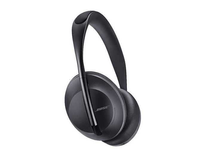 A pair of noise-cancelling headphones