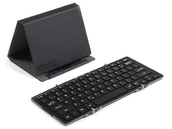 A foldable Bluetooth keyboard