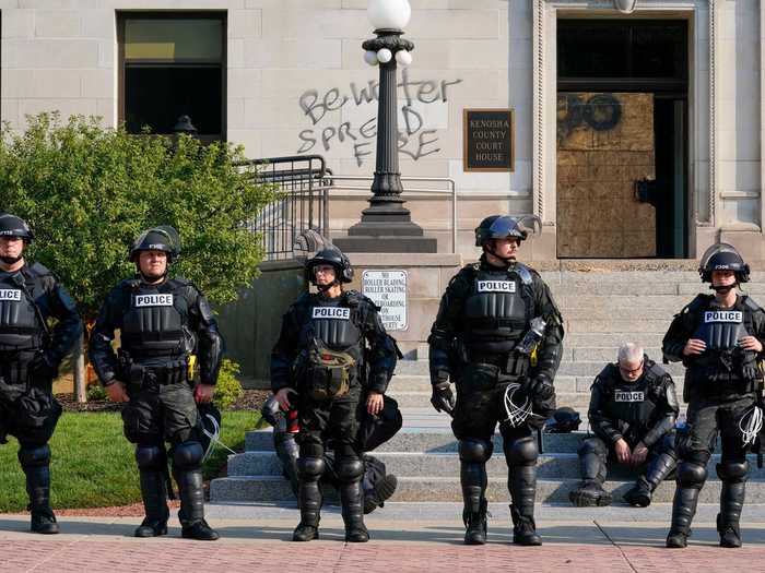 Kenosha County Courthouse closed down on Monday "due to damage sustained during last night