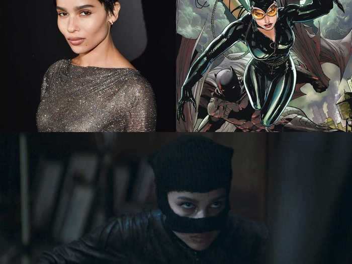 Zoë Kravitz is seen as Selina Kyle.