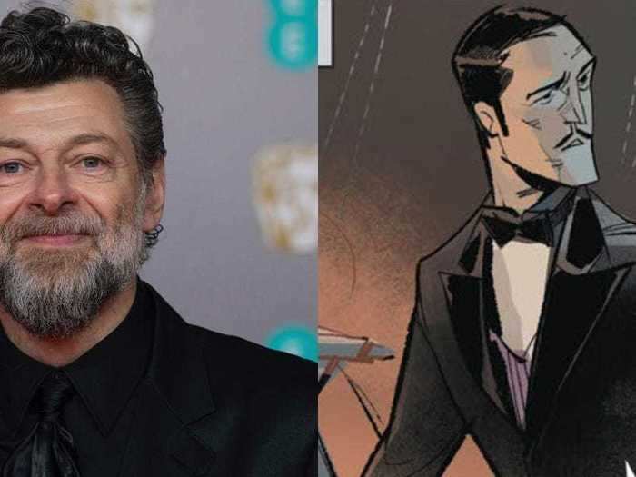 Andy Serkis will appear as his butler and guardian, Alfred Pennyworth.