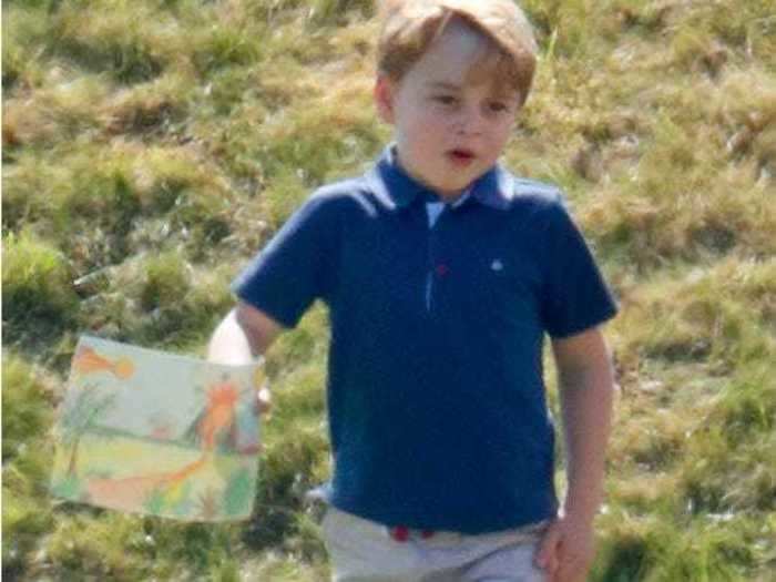 Prince George takes after his grandfather with his talent for art.