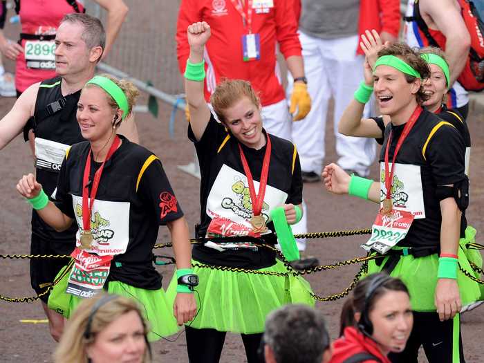 Princess Beatrice is a runner and completed the London Marathon in 2010.