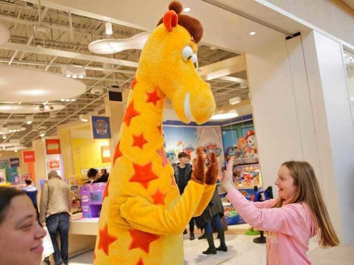 In 1969, Toys R Us developed its beloved Geoffrey the Giraffe character, that became synonymous with the brand and its advertising campaigns over the decades.