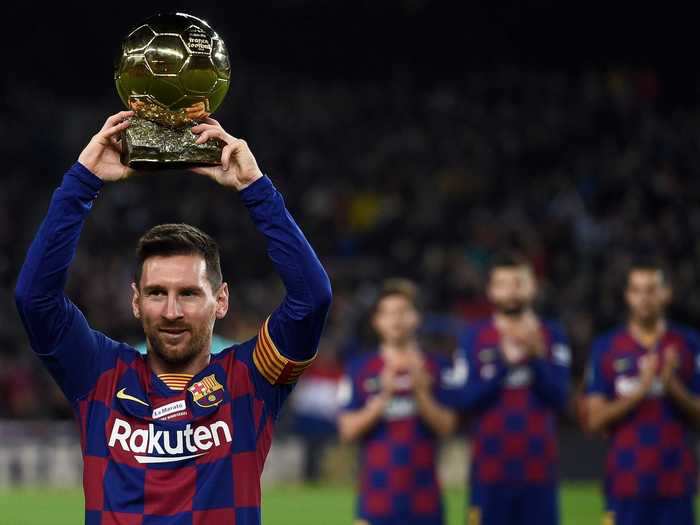 2019: Messi won a record sixth Ballon d