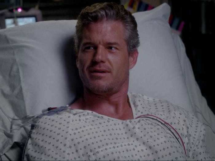 Mark Sloan (Eric Dane) started off as a guest star, but Derek Shepherd