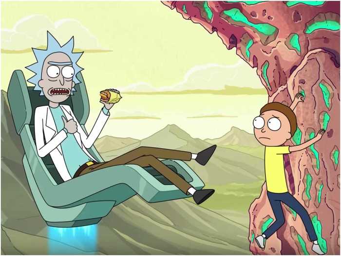 2. "Rick and Morty" (available on Max and not HBO) — 9.9%