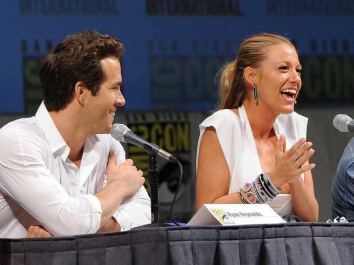 July 2010: Lively and Reynolds met on the set of "Green Lantern."