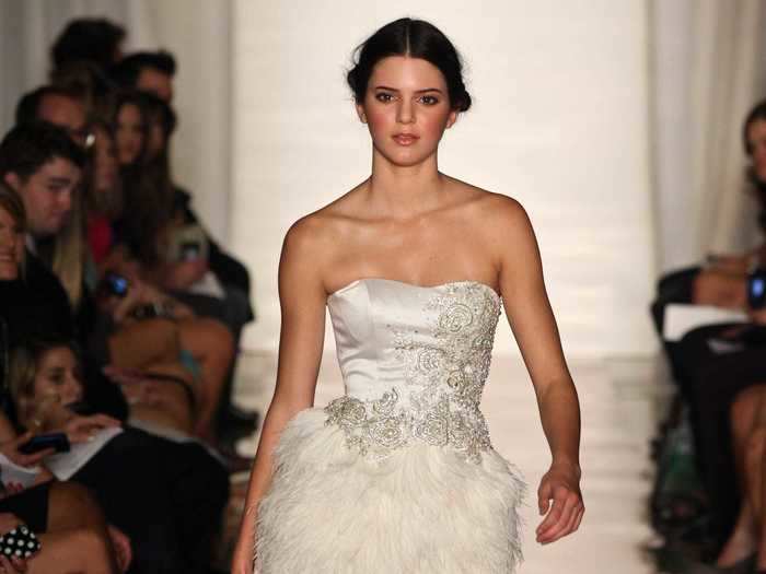 Kendall Jenner was already a household name when she walked her first show in 2011, age 15.