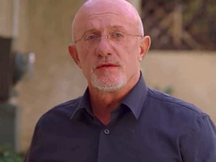  Jonathan Banks played Mike Ehrmantraut, a mob member, private investigator, and hit man. 