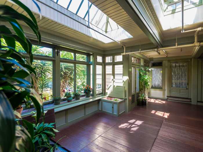 Around the corner, you can find the first conservatory in the house.