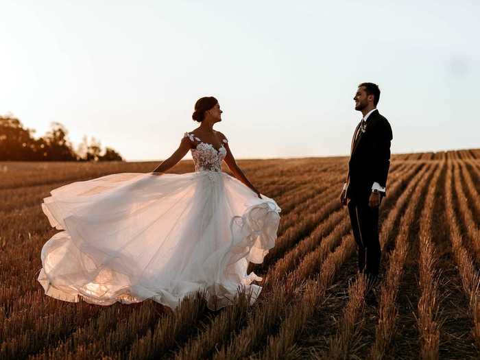 Helena said her wedding dress made her feel "so beautiful" and "like a princess."