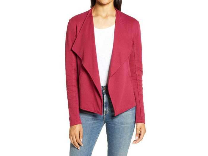 Caslon Drape Collar Knit Blazer