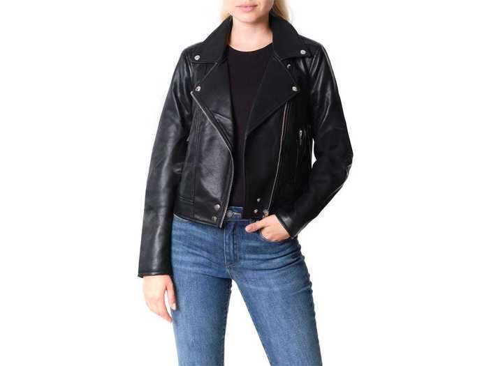 BlankNYC Good Vibes Faux Leather Moto Jacket