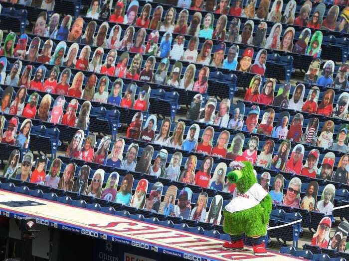 Citizens Bank Park first reopened in late July, with cardboard cutouts of fans