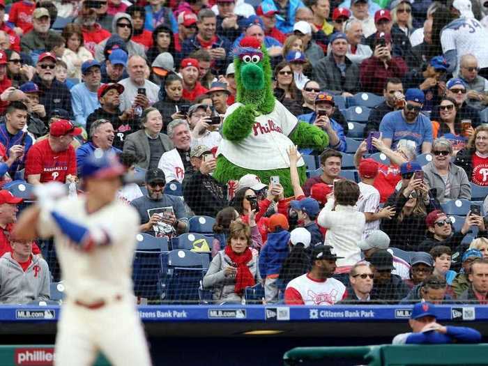 Citizens Bank Park in Philadelphia, the home of the Phillies, usually hosts thousands of fans per game.