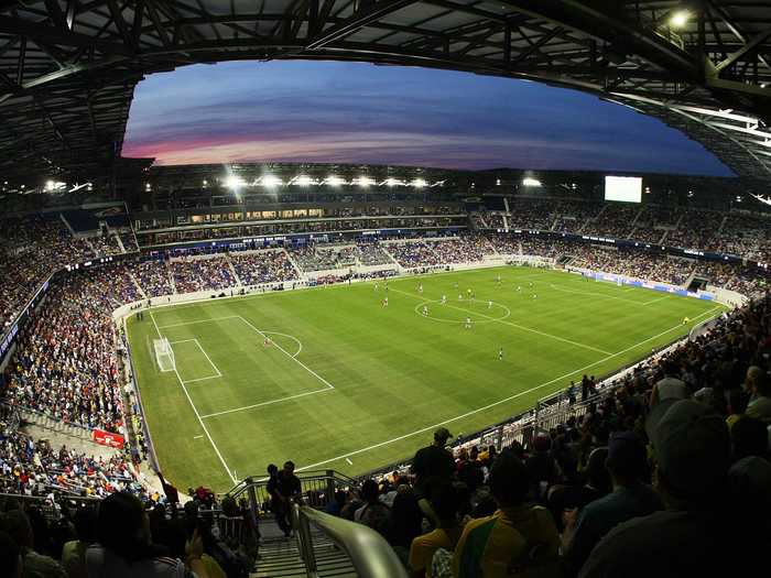 Red Bull Arena in Harrison, New Jersey, has an approximate capacity of 25,000 people.