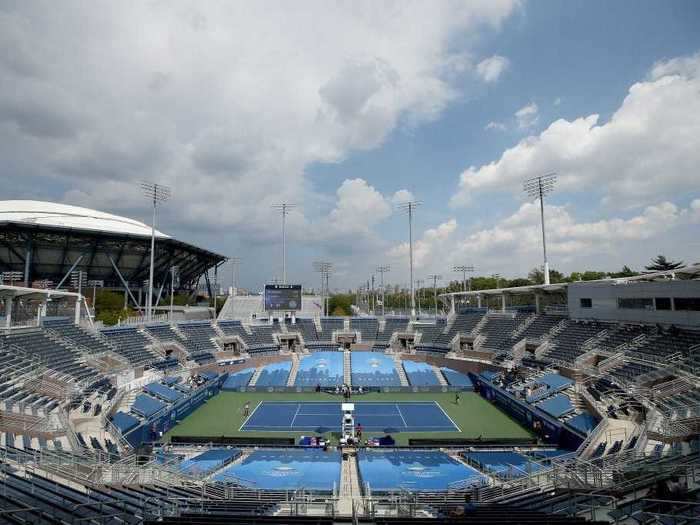 The tennis center was temporarily converted into a makeshift hospital during the coronavirus pandemic.