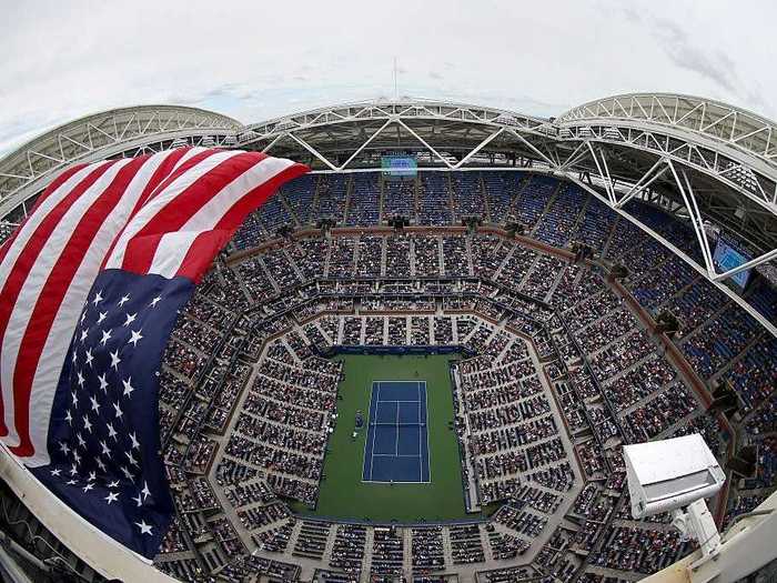 USTA Billie Jean King National Tennis Center in Flushing, New York, the site of the US Open, can hold nearly 46,000 spectators.