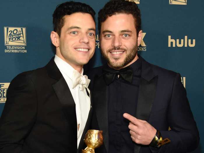 "Bohemian Rhapsody" star Rami Malek, left, used to switch places with his identical twin, Sami Malek.