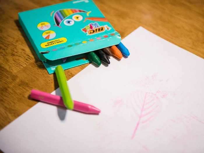 The best crayons for rubbing