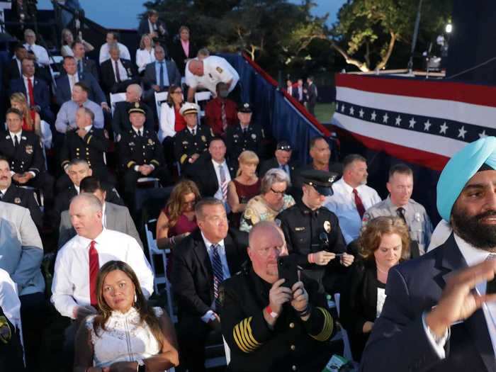 Several notable Republicans were spotted on the South Lawn