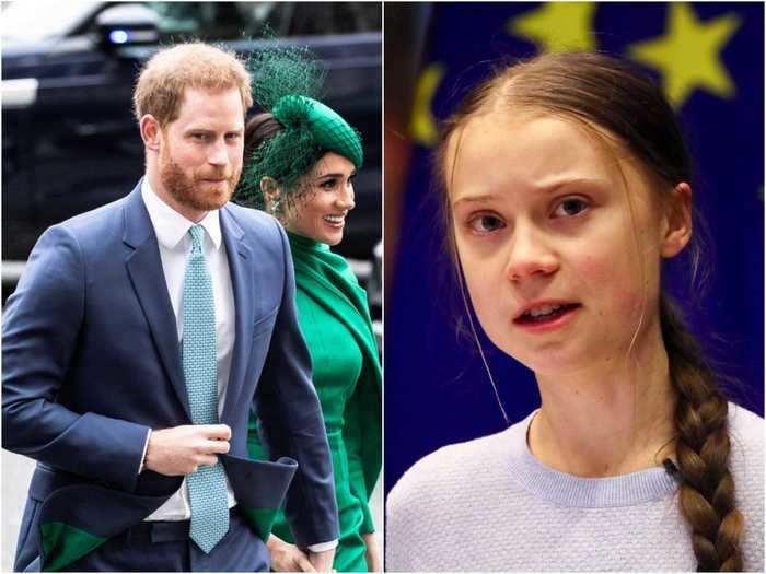 Harry later told a prank caller who impersonated Greta Thunberg that Trump had "blood on his hands."