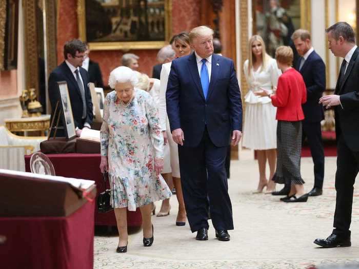 Prince Harry then appeared to avoid Trump during the president