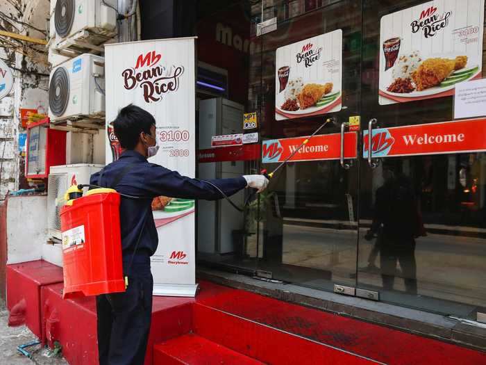 In Yangon, Myanmar, restaurants were able to reopen on May 19 with regulations like having employees wear masks and shields and installing more hand sanitizing stations, per Mayanmar Times.