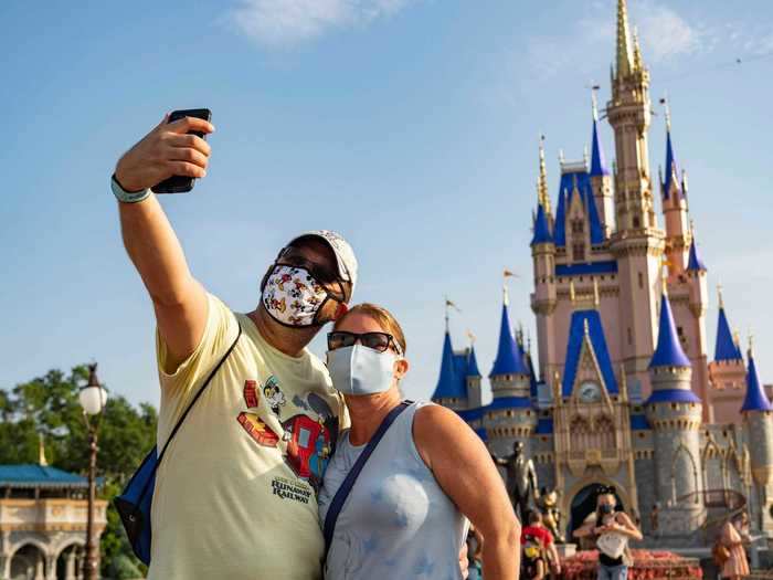 Now, guests have to take selfies with masks on.