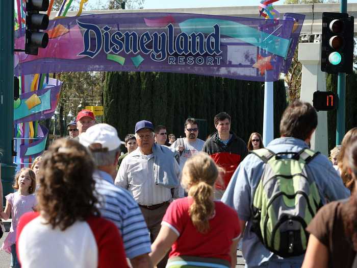 Disney parks attracted dense crowds of tourists every year.